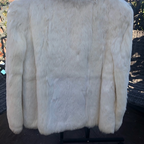 White Rabbit Fur Coat - Picture 4 of 4